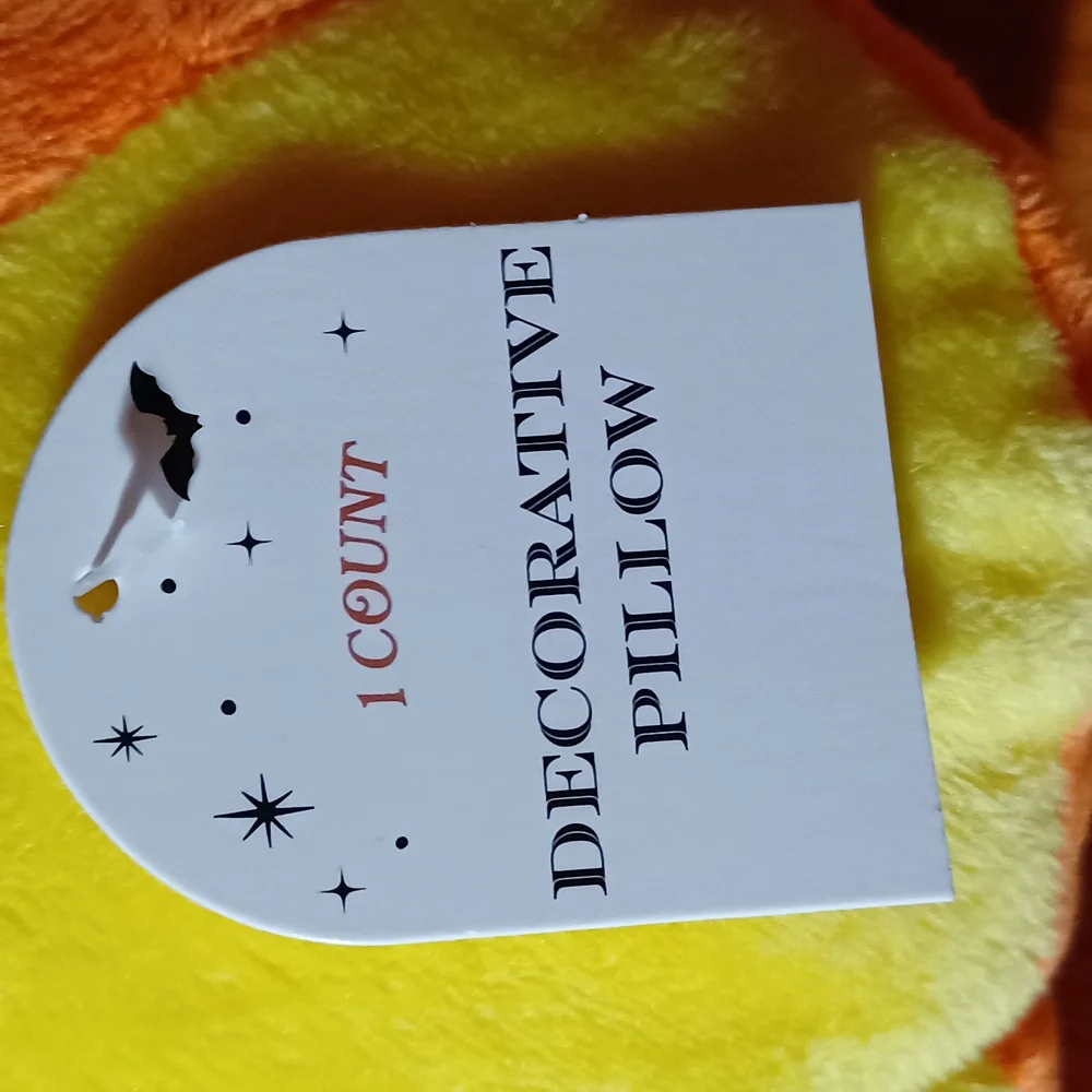 Candy Corn Plush Pillow